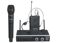 Ibiza Central Microfone s/ Fios 2 Canais UHF 863.9/864.9MHZ DR20UHF-HB Ibiza Central Microfone s/ Fios 2 Canais UHF 863.9/864.9MHZ DR20UHF-HB